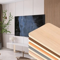 Panneau mural WPC, placage bois et cristal de carbone, haute qualité, imperméable, résistant à l'humidité, panneau mural personnalisé