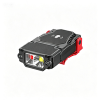 Mini Linterna Frontal LED con Sensor, Luz de Clip para Gorra, Portátil, Recargable por USB, Ajustable, para Pesca y Camping, ABS, Regulable, 12 Horas de Duración