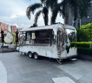 Chariot alimentaire compact et pliable avec comptoir et cuisinière au GPL pour marchés nocturnes et démarrage d'activités de restauration de rue - Product Image 5