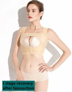 WZX OEM ODM tedarikçisi ameliyat sonrası ön kapatma sutyen kadın sıkıştırma Shapewear Tops meme ile destek bandı göğüs büyütme