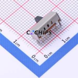 SK-13D07-5 Slide Switch Through hole Component (THT) Switch Rectangle Pin Header PC Pin Right Angle Insert 300mA - Product Image 2