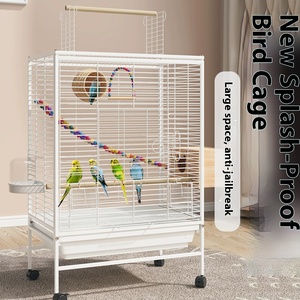 Xuan Feng Luxury Bird Villa di alta qualità in metallo solido gabbia per pappagalli <span class=keywords><strong>domestici</strong></span> con chiusura a bottone a prova di schizzi nuovo Design - Product Image 1