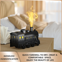 Humidificador en forma de tren, difusor de aroma comercial, máquina de Aroma, difusor de medusas, sonido de silbato de tren simulado