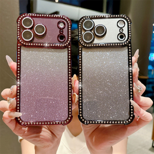 เคสโทรศัพท์ iPhone 18 17 16 Pro Max หรูหรา ประดับเพชร กรอบเคลือบวิบวับ สำหรับ iPhone 15 14 13 พร้อมฝาครอบป้องกันเลนส์ - Product Image 6