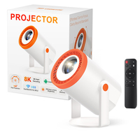 JUNUO Nuevo Modelo Privado con Interfaz de Usuario Innovadora, Primera en el Mundo, Pantalla de 2 Pulgadas, 200ANSI Lúmenes, MINI TURN1, Android 14, Nueva Interfaz de Usuario, Proyector Multicolor de 720P
