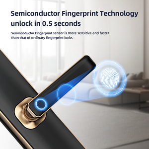 Cerradura Inteligente para Puerta UIELOCK A2, TUYA WIFI, con Tarjeta, Huella Dactilar, Código Biométrico, para Puerta de Madera, Apartamento, Casa, <span class=keywords><strong>Hotel</strong></span> - Product Image 4