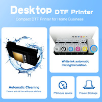 Impresora DTF Sunika de 12 Pulgadas F1080 para Camisetas, Película PET, Control Móvil, Sin Software RIP, Inteligente para Telas