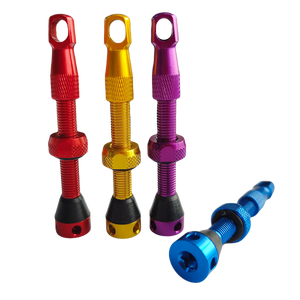 Neumático sin cámara de bicicleta de aleación de aluminio, válvula <span class=keywords><strong>Presta</strong></span> y tapas antipolvo con herramienta de carrete - Product Image 2