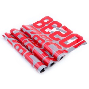 Numéros de maillot de basket-ball, de football et de soccer personnalisés prêts à être expédiés, impression à l'écran <span class=keywords><strong>couleur</strong></span> unie, numéros thermocollants pour maillots - Product Image 3
