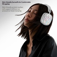 Nouveau Casque Sans Fil Supra-Auriculaire Créatif à Effet Sable Mouvant 2026 avec Réduction de Bruit de Haute Qualité et Autonomie Ultra-Longue pour Téléphone Mobile (Bluetooth 5.3)