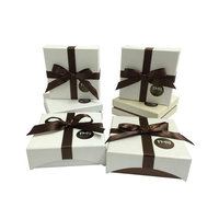 Boîte cadeau rigide en papier pour chocolats, desserts, bougies et rubans – Ventes flash usine
