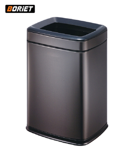 Cubo de basura abierto decorativo de acero inoxidable de 10l para dormitorio, hotel, habitación, uso comercial - Product Image 5