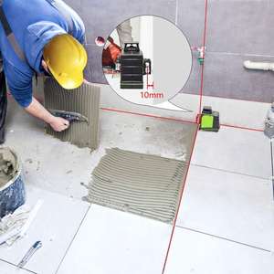 Nivel Láser <span class=keywords><strong>Huepar</strong></span> <span class=keywords><strong>3x360</strong></span> GF360R con Batería de Litio Recargable, Modo de Pulso Multiusos para Exteriores, Haz Rojo 3D, 12 Líneas - Product Image 5