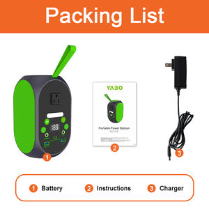 YABO Nouvelle Arrivée Station d'Énergie Solaire Portable 120W Onde Sinusoïdale Pure Sorties AC/DC Batteries Externes - Product Image 6