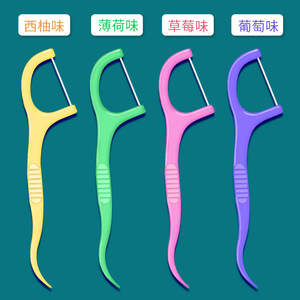 Cure-dents en forme de cœur, 100 pièces, saveur pamplemousse, fil fin haute résistance, soins bucco-dentaires - Product Image 3