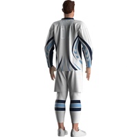 Großhandel Sublimations-Blanko-Sportbekleidung Dry-Fit Erwachsenen-Uniformmaterial Kinderbekleidung Maßgeschneidertes Eishockey-Trikot