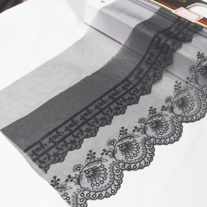 Bán Buôn Dây Giày Màu Đen Cô Gái Ren Thêu Chất Liệu Phi Vải Thêu Vải - Product Image 2