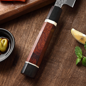 Oferta Especial: <span class=keywords><strong>Cuchillos</strong></span> Yanagiba de 270 mm Hechos a Mano con 110 Capas de Acero Damasco, Cuchillo Japonés para Sashimi con Mango de Madera de Hierro del Desierto - Product Image 5