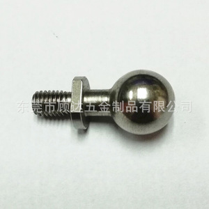 304 Stainless Steel Ball Head Screw Metric Hex Head Class 8.8 Standard Thread Plain Finish <b>Fastener</b> - Product Image 1