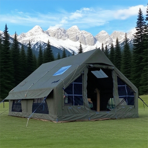 Tente de <span class=keywords><strong>camping</strong></span> familiale pop-up gonflable pour 6 <span class=keywords><strong>personnes</strong></span> 3*4 m Maison d'ombrage à double chambre pour la plage et les fêtes en plein air - Product Image 1