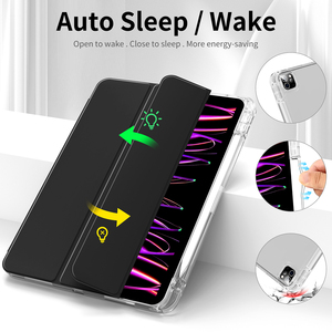 Per <span class=keywords><strong>Apple</strong></span> <span class=keywords><strong>iPad</strong></span> <span class=keywords><strong>Pro</strong></span> <span class=keywords><strong>11</strong></span> custodia custodia in pelle PU trasparente TPU Tablet custodia per <span class=keywords><strong>iPad</strong></span> Pro5 <span class=keywords><strong>11</strong></span>(M4) 2024 - Product Image 2