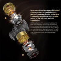 KZ ZA12 2DD+4BA Hybrid Drive HIFI Monitoring In-Ear Headphone Berkabel untuk Musik, DJ, Game, Olahraga, Kantor, Android, 3.5MM Earplug