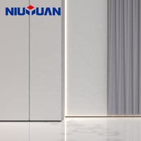 NIUYUAN Nouveau profilé d'ombre LED noir en aluminium pour mur inférieur et plafond