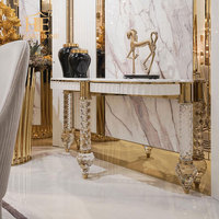 Moderne Simple italien marbre Table côté armoire Villa porche armoire pour salle à manger salon cloison décorative Turkiye chaussure