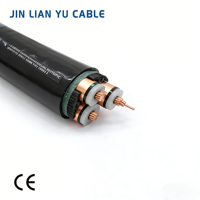 Câble d'alimentation électrique YJV à conducteur en cuivre, résistant au feu, blindé, avec gaine LSZH durable en PVC, haute performance, de moyenne tension