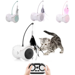Pequeño ratón eléctrico gato juguete nuevo Control remoto equilibrio inteligente gato coche pluma gato juguete - Product Image 2