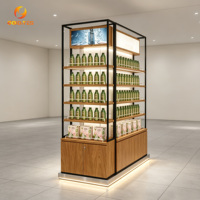 Support d'affichage mural durable en métal et bois pour parfums, avec crochets pour présentoirs de cosmétiques en magasin