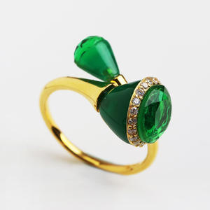 Anillos de Plata de Ley con Cristales de Estrás, Diseño Italiano, Chapados, Estilo Vintage, Minimalistas - Product Image 1