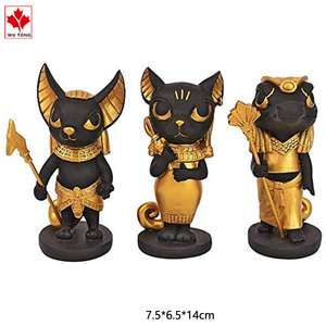 Statua dipinta a mano statuette in resina di divinità egizia personalizzate in fabbrica - Product Image 5