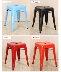 Industrial Metal Bar Stool Modern Design Durable Eco-Friendly Water Resistant Commercial Furniture Home Bar <b>Chair</b> <b>Stackable</b> - Product Image 2