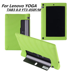 เคสแท็บเล็ตซิลิกาเจลเกราะสำหรับเลโนโวโยคะแท็บ3 8.0 850F <span class=keywords><strong>YT3</strong></span> 850เมตร850 8นิ้วเคสซิลิโคนนิ่มกันกระแทก - Product Image 2