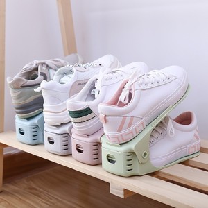 Zapatero Ajustable <span class=keywords><strong>para</strong></span> el Hogar, Organizador de <span class=keywords><strong>Zapatos</strong></span> de Plástico de Doble Capa, Soporte Integrado <span class=keywords><strong>para</strong></span> <span class=keywords><strong>Zapatos</strong></span> - Product Image 4