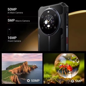 Fossibot f109s gồ ghề điện thoại thông minh 10600mAh 6.745 "HD + Android 15 <span class=keywords><strong>24</strong></span>(6 + 18)GB + 256GB 50MP NFC/GPS 18W 4G Mặt ID điện thoại màn hình kép - Product Image 4