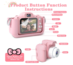 Máy Quay Video Selfie Cho Trẻ Em 20MP1080P Cho Trẻ Mới Biết Đi 3 Đến 12 Tuổi Ốp Lưng Silicon Chống Sốc Đồ Chơi Máy Ảnh Kỹ Thuật Số Cho Trẻ Em Quà Tặng Giáng Sinh - Product Image 3