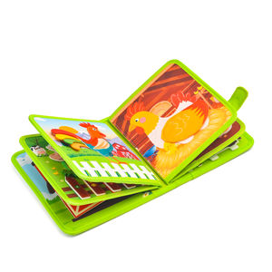 Livre sensoriel en feutre personnalisé pour tout-petits, sur le thème des animaux <span class=keywords><strong>de</strong></span> la ferme et des voyages, pour le développement cognitif Montessori et <span class=keywords><strong>l</strong></span>'éducation précoce, vente en gros - Product Image 4