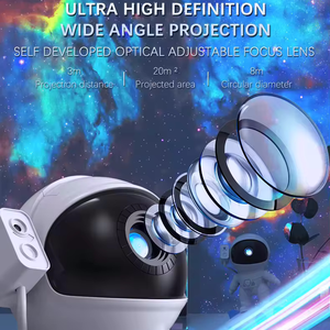 12-in-1 Rocket Astronaut Galaxy Star Projector, 360° Rotating Space Film Starry Sky Night Light for Kids Bedroom - Product Image 5