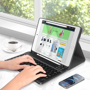 Fabricante ultra bajo precio al por mayor Delgado 10 pulgadas portátil Mini teclado inalámbrico BT con suspensión automática diseño de ahorro de energía - Product Image 6