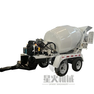 Remolque Mezclador de Cemento con Tambor Inclinable, Mezcladora de Concreto con Motor Diésel, Tanque Mezclador de Concreto Remolcable en Venta - Product Image 4