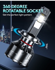 GPNE D75 estilo de fundición a presión accesorios de coche de alta potencia 75W H4 H7 H11 9006 bombilla de faro LED de coche - Product Image 5