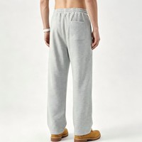 Pantalon de jogging tendance et confortable pour homme, en molleton bouclette, avec cordon de serrage à la taille, poches, couleur unie, coupe droite ample