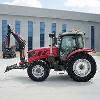 Tracteur agricole multifonctionnel CE EPA Euro 5, entièrement hydraulique, pour la culture des terres agricoles, les vergers, les jardins potagers, 180 CV