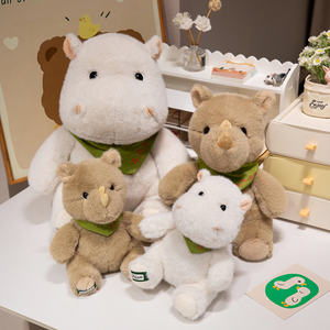 Juguete de Peluche Suave con Forma de Hipopótamo y Rinoceronte, Nuevo Estilo, para Niños, Regalo de Cumpleaños - Product Image 5