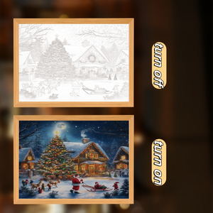 3D Lamp Painting Night Light Gift for Home Living Room Bedside Decorations Christmas Indoor Application - Product Image 1