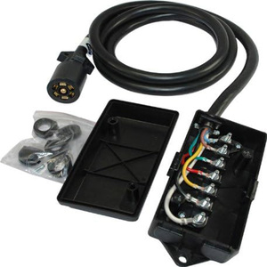 <span class=keywords><strong>7</strong></span>-Wege-Inline-Anhängersteckerkabel mit <span class=keywords><strong>7</strong></span>-Gang-Anschlussdose | 8FT Hochleistungs-Kabelbaum für Wohnmobile, LKWs und Wohnmobile - Product Image 5