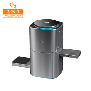 Caricatore Wireless 3 <span class=keywords><strong>in</strong></span> 1 Completamente Automatico Vina <span class=keywords><strong>Tech</strong></span> per iWatch, Stazione di Ricarica Rapida Qi2.0 per iPhone con Ventola - Product Image 2