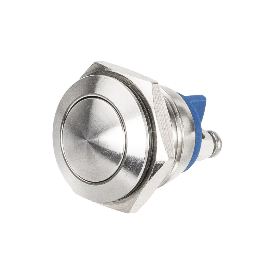 16mm Waterproof Arcuate Button Metal Push Button Switch 2 Pin Mini Round Momentary Push Button Momentary With Screw Terminals